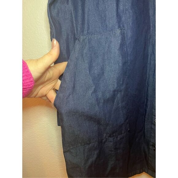 New Electric & Rose Denim Blue Shirt Dress - Picture 4 of 6